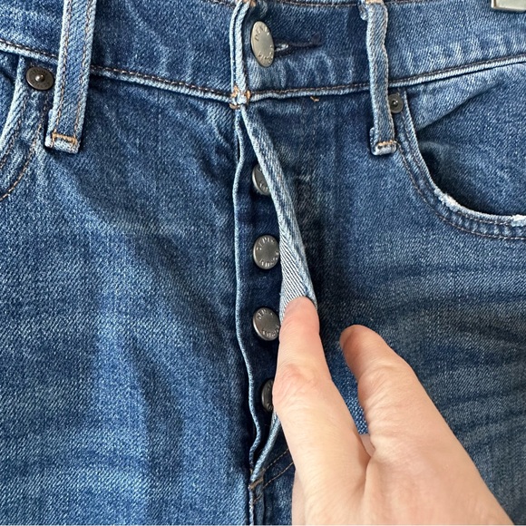 Denim Forum THE YOKO HIGH RISE SLIM Blue Jeans - Picture 8 of 14